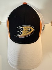 Anaheim Ducks Reebok 2008 NHL Hockey Pro Draft Flex Fit  Cap Hat M/L Used