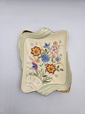 Atemberaubender Vintage Royal Winton Grimwades Art Deco Servierteller handbemalt 23 cm