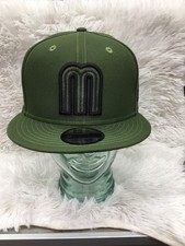 Auténtico New Era México CMB Verde Oliva Oscuro con Bandera de México 9Fifty Sombrero Snapback