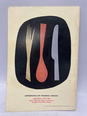 1959 Metropolitan Life Insurance Kochbuch Mid Century Modern Vintage Küchen