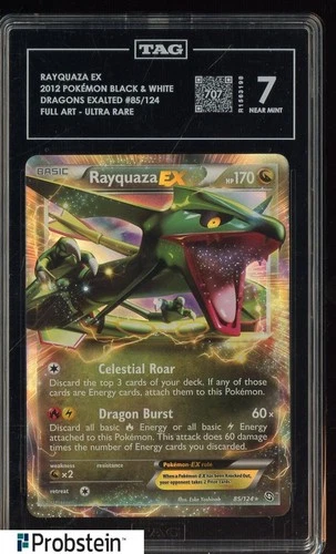 2012 Pokemon BSP Dragons Exalted Ultra Rare #85 FA Rayquaza ex TAG 7