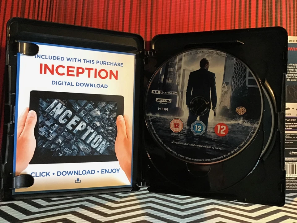 INCEPTION (4K UHD Blu-ray) + SLIPCOVER. 3-Disc. CHRISTOPHER NOLAN - Image 4 of 4