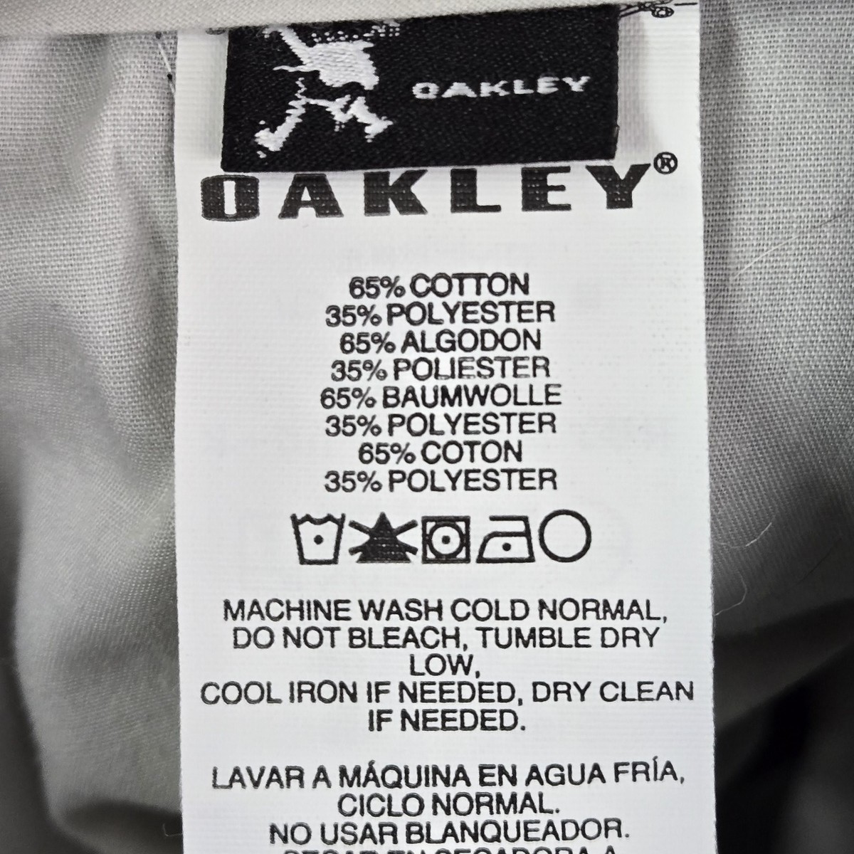 その他 CL VINTAGE Oakley Men Pants 32W 34L Black Logo Embroidery Golf