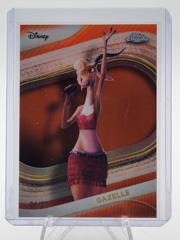 GAZELLE 2025 TOPPS CHROME DISNEY ORANGE REFRACTOR /25 #172 Q2091