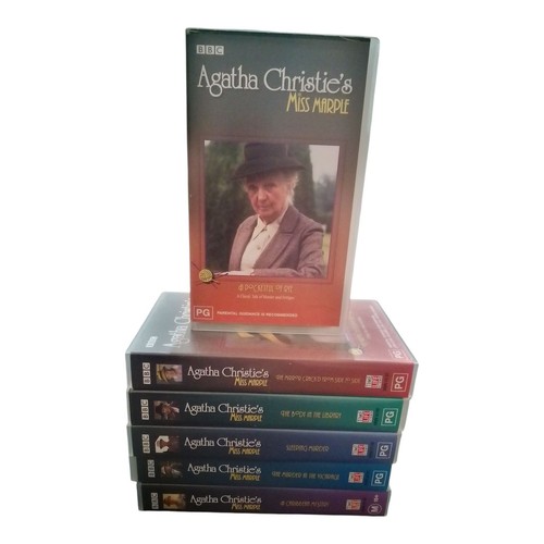 Agatha Christie's Miss Marple, Bundle Of 6 x VHS Time Life Video Tapes, BBC - Picture 1 of 8