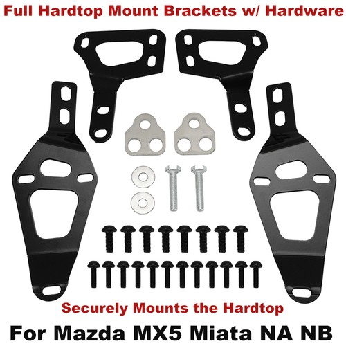 For Mazda MX5 Miata NA NB Full Hardtop Mount Bracket Set with Mounting Hardware - Picture 1 of 11