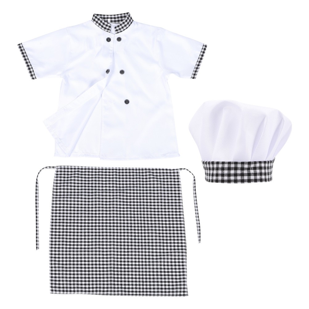 Kid Apron and Chef Hat Childrens Outfit Disfraz De Cocinero Para Nino