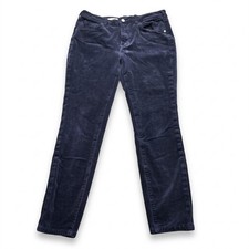 PILCRO Anthropologie High Rise Skinny Corduroy Pants Womens 30 Navy Blue Stretch