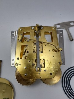 Jauch Westminster PL21cm Vintage Brass Clock Movement 3 84 Western Germany