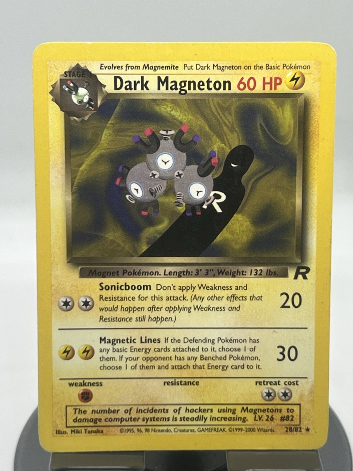 Pokemon TCG Dark Magneton 28/82 Team Rocket Regular Rare HP