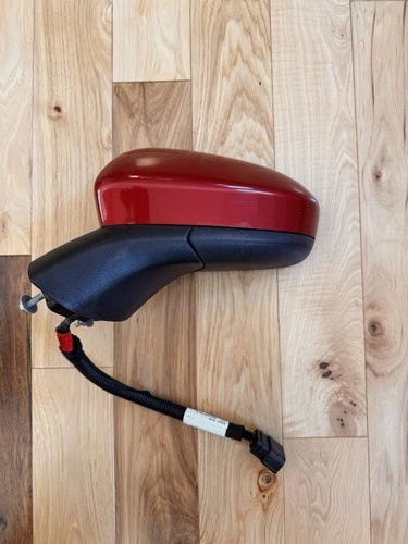 2019-2020 Fusion, Left Drivers Side View Door Mirror RED W/Blind Spot