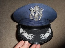 Vintage 1968 Vietnam War USAF US Air Force field grade officer visor cap 7 1/4 