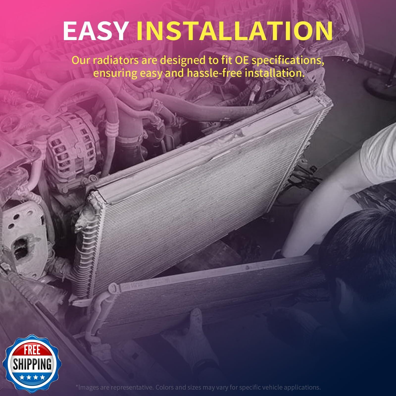 Readair Radiator | Compatible with Nissan Rogue 2008-2013 2.5L L4 | Compatibl