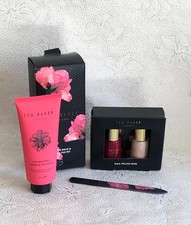 TED BAKER LONDON HAND BALM NAIL FILE & NAIL POLISH DUO RED AND PINK