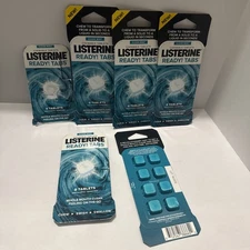 Listerine Ready Tabs(48) Clean Mint Chewable Sugarfree Swish Fresh Breath Sealed