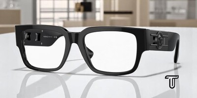 VERSACE VE3350 5360 Black Demo Lens 53 mm Men's Eyeglasses