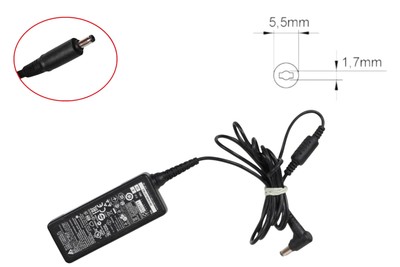DELTA	19V	2,1A	40W	ADP-40KD BB	5,5X1,7 Netzgerät Netzteil