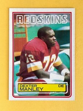 Dexter Manley 1983 Topps Rookie Football Card #191 - Washington Defensive End RC. rookie card picture