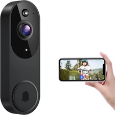 1080P Smart Wireless Video Doorbell Camera, Night Vision, Real-Time Alerts, AI H