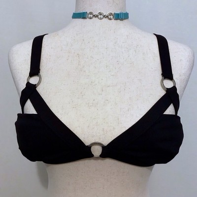 Guess NWOT Ribbed Black Bra Women M