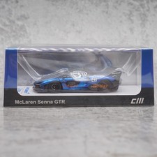 1:64 Blue Senna GTR Alloy Die-Cast Model  Collectible Display Car