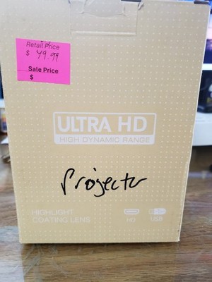 Amazon Basics Sainyer Mini Ultra HD High dynamic Range Projector, new