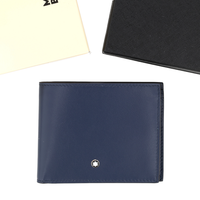 Montblanc Leather Goods MeisterstüCk GeldböRse 4Cc Mit MüNzfach Tintenblau NEU