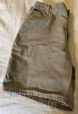 Vtg 2006 Carhartt Canvas Cargo Carpenter Shorts Mens Size 40 Khaki Duck Canvas