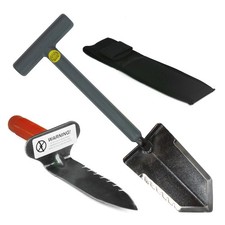 Lesche Sampson 18" Serrated T-Handle Shovel  Digging Tool Left Serrated