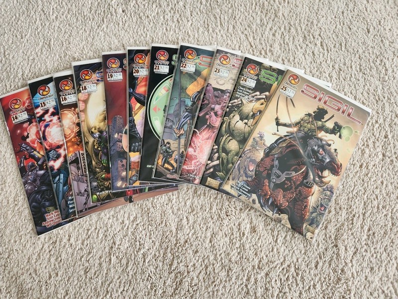 SIGIL -Comix Lot # 14-25. (#17 missing)  Long VF+ SHIP: media mail. Bag & board