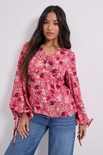 Dorothy Perkins Pink Top Womens Daywear Tops
