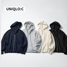 UNIQLO:C Sweat Full-Zip Hoodie Navy Gray Black Natural Men Unisex New Japan