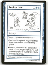 Truth or Dare (No PW Symbol) (NM) Mystery Booster CMB1 Magic MTG