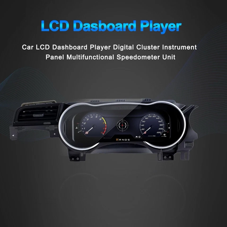 Instrumento velocímetro digital LCD de 12,3 pulgadas para Ford Mustang 2015-2023 Foto 3 de 4