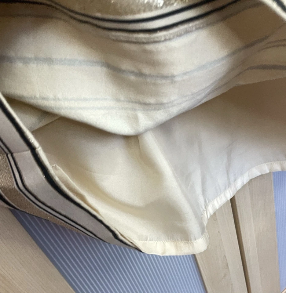 Vestido J Crew Dorado Rayas Calce y Acampanado Talla 4 Cóctel Fiesta Vacaciones Preppy Boda Foto 4 de 4