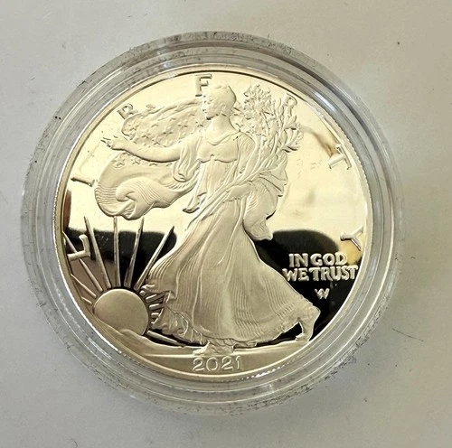 2021 W Type 2  U.S. Mint Proof Silver Eagle W/ COA  & OGP  21EAN