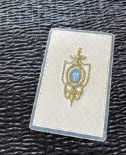 Single Playing Card 606 Congress US Playing Card Co L1695 Ace Spades Blue