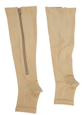 Zipper Compression Socks Women Men 4XL Calf Knee High Open Toe 2 Pairs