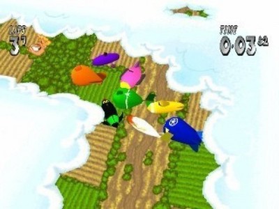 PS1 / Sony Playstation 1 - Supersonic Racers mit OVP OVP beschädigt