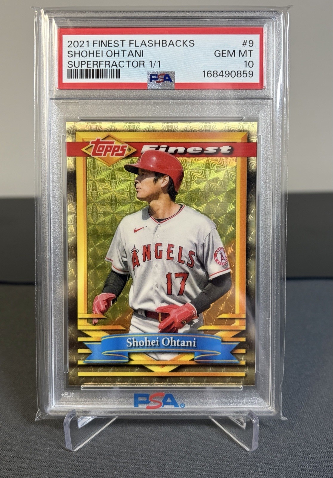 2021 Topps Finest Shohei Ohtani #9 Superfractor 1/1 PSA 10