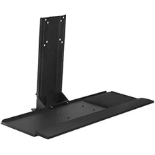 Monitor and keyboard wall mount, height adjustable standing vesa keybo