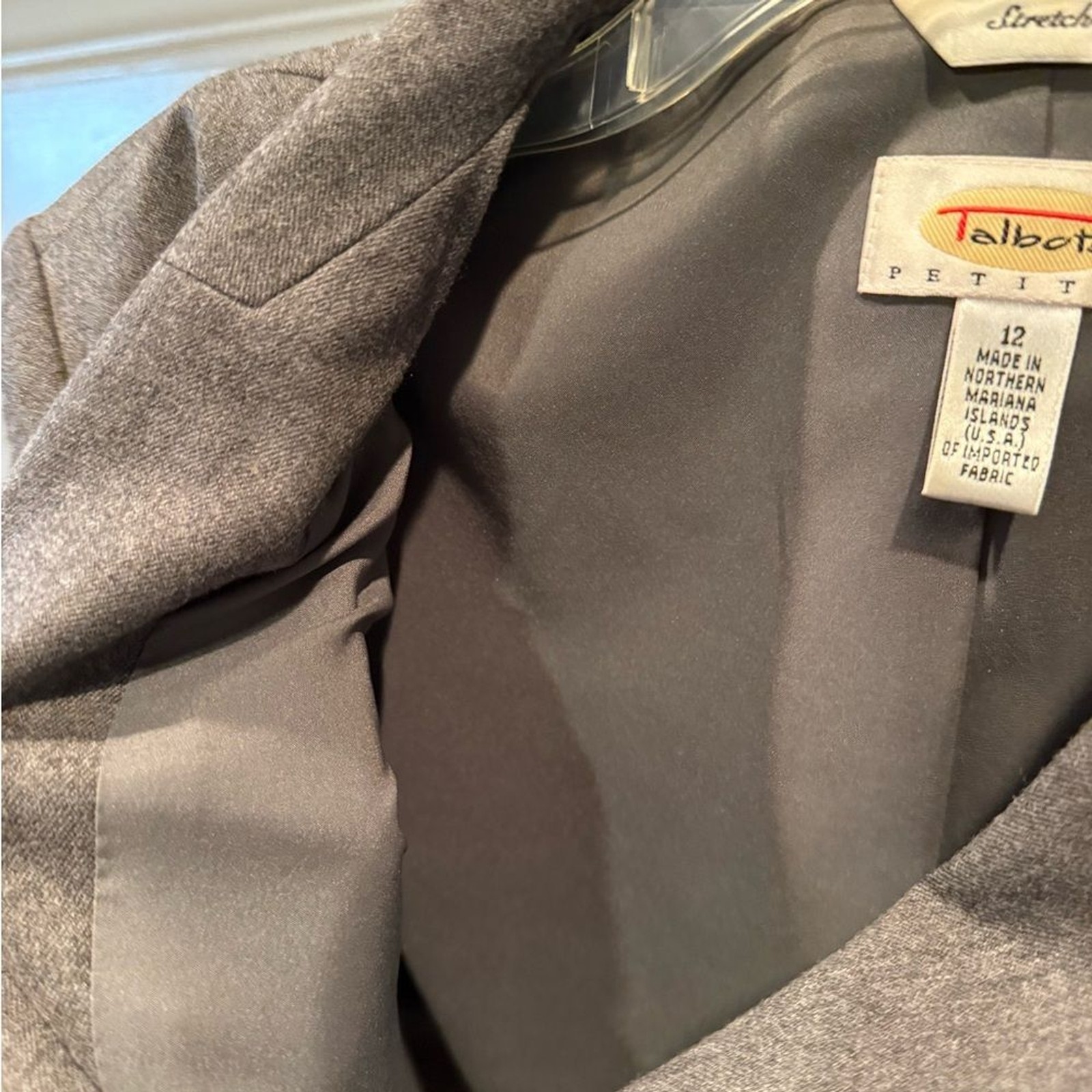 Talbots Gray Wool Blazer Structured Shoulders and… - image 5