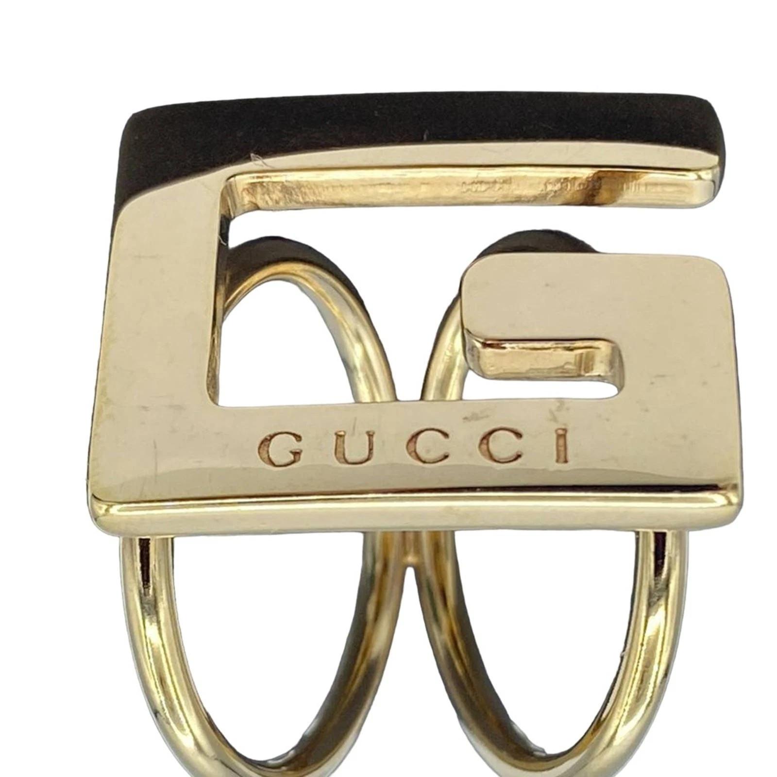 Bague écharpe Gucci logo G ton or