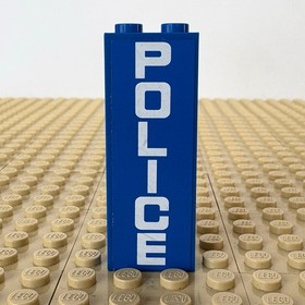 LEGO City, Police: Blue Sign Column, POLICE, 2454, 60047, STATION, 2014
