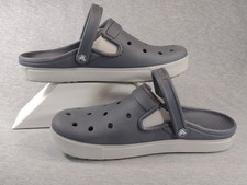 Crocs Strap Slip-On Sandals Mens 10 Women's 12 Gray