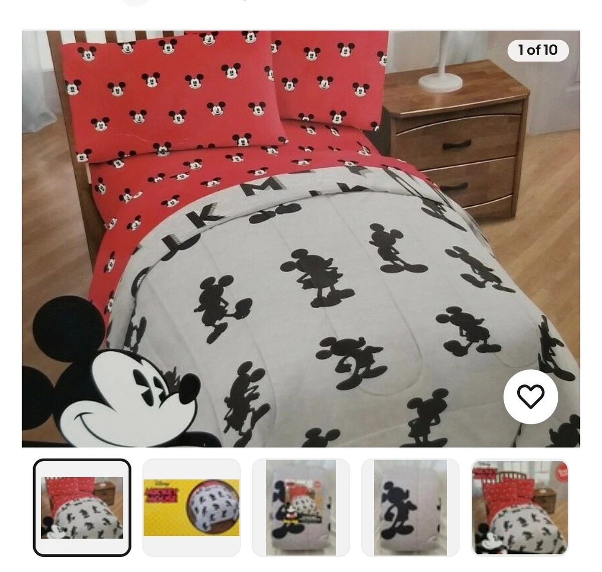 Mickey Mouse Twin Bedding for sale | eBay