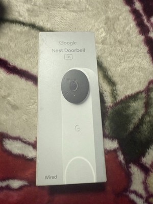 Google Nest GA09967 Video Doorbell Wired 3rd Gen 2K HDR IP65 (Snow)