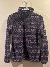 Patagonia Women Micro D Snap-T Fleece Cedar Mesa Stone Blue Pullover Size XS