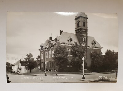 Vintage Post Card. Court House. Creston Iowa. Unposted. #3776