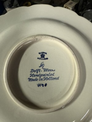 Vintage Delft Handpainted Plate
